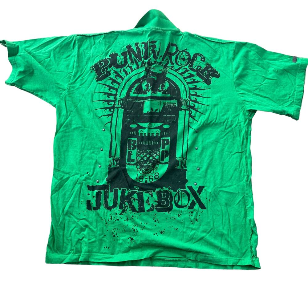 VTG Blac Label Tshirt Mens 4XL Green Destroying the Opposition Punk Rock